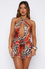 Show Me The World Mini Dress Savage Bloom