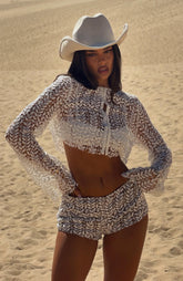 Purest Bliss Long Sleeve Top White