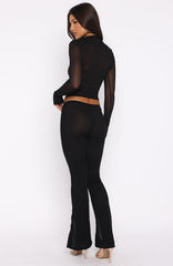 On My Own Wave Pants Black