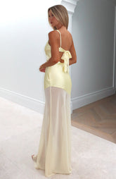 Vip Vibes Maxi Dress Lemon