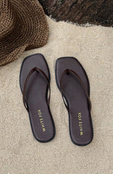 Breccan Thong Sandals Chocolate
