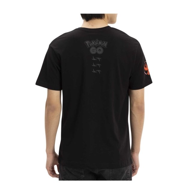 Pokémon GO Teams: Team Valor Black Relaxed Fit Crew Neck T-Shirt - Adult