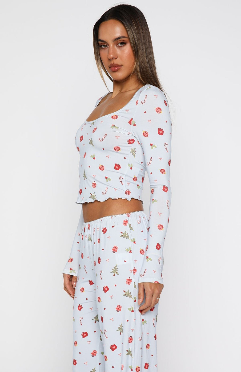 Dreamy Long Sleeve Pyjama Top Jingle Joy