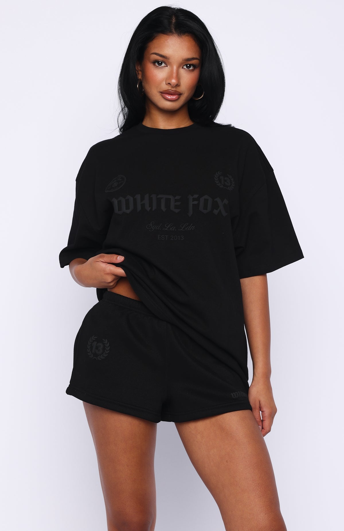 Vibe Too High Oversized Tee Black