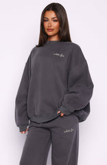 Why Won't You Oversized Drop Shoulder Sweater Volcanic